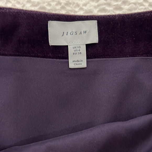 Jigsaw - Purple mini skirt - Picture 3 of 6